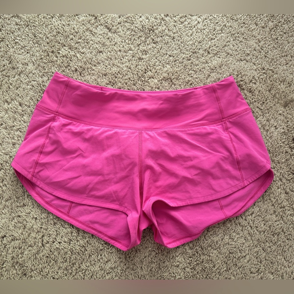 Lululemon Speed Up Shorts in Sonic Pink